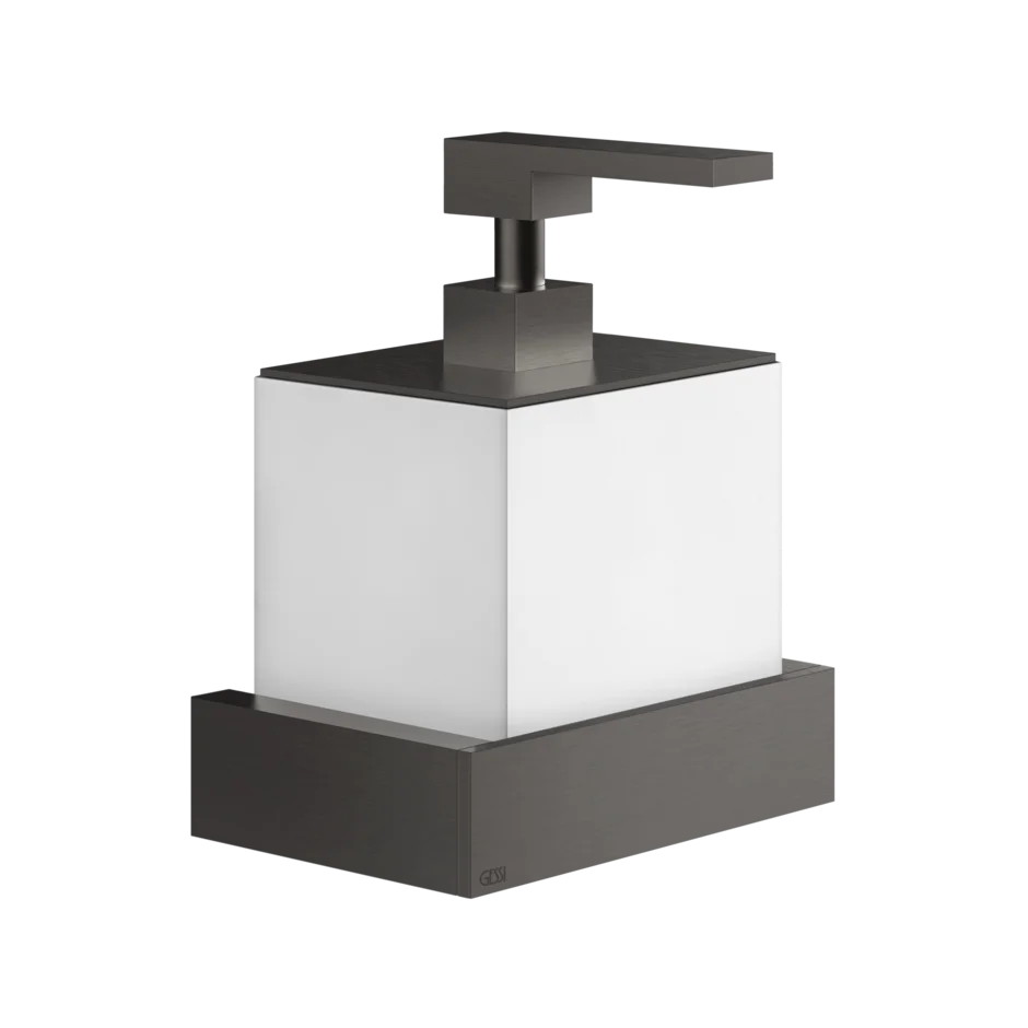 Держатель дозатора мыла 20813 707 Gessi Inverso ЧЕРНЫЙ МЕТАЛЛ BR. PVD 20813707