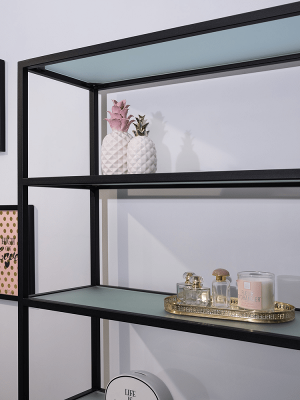 Стеллаж металлический на черном основании Gerda FOR MISS  263948 Черный  - Вид №2