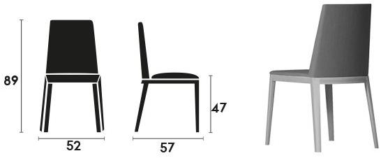 Capdell Стул из мягкой ткани Dual sun-id-1446677 - Вид №3