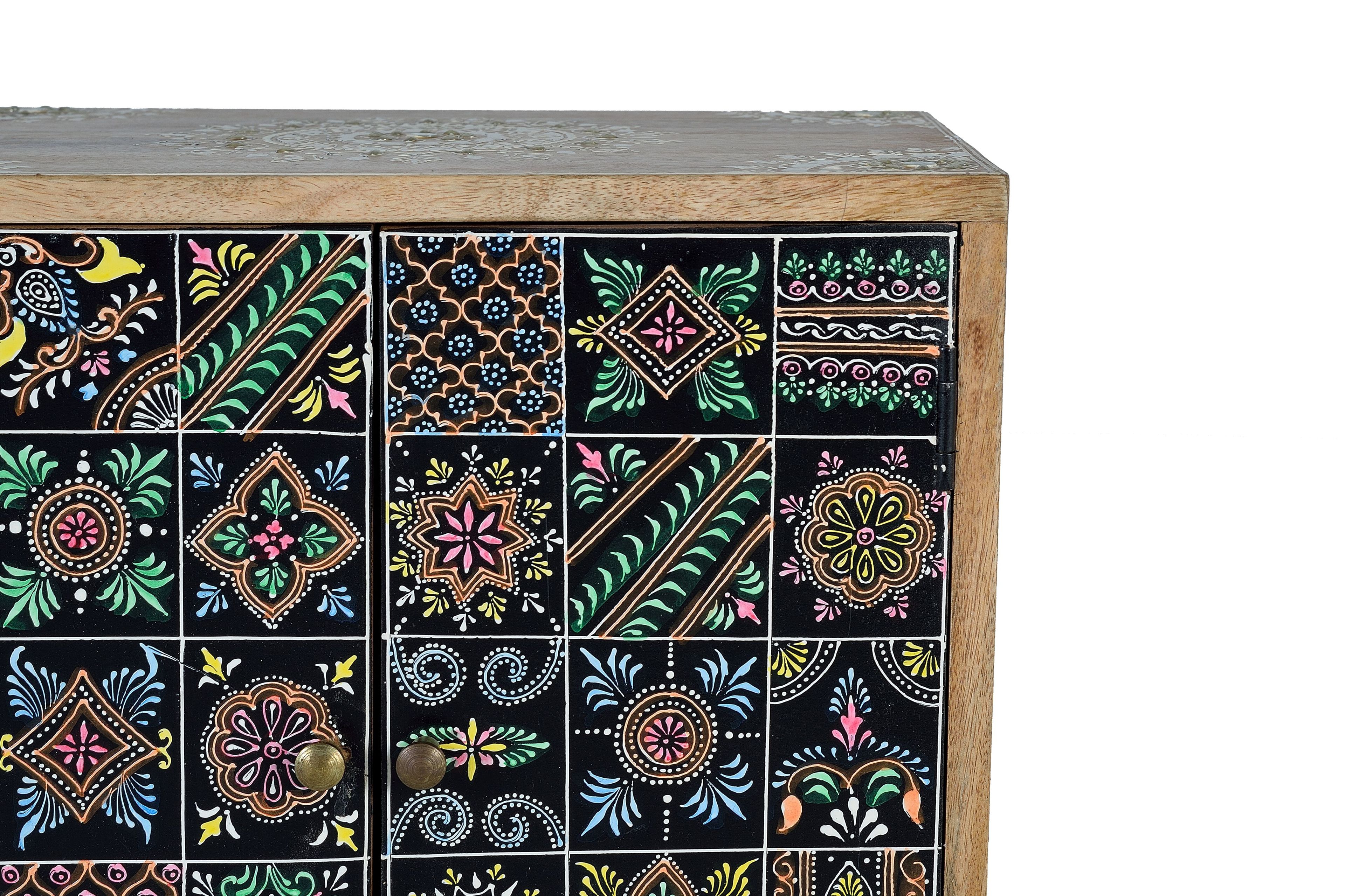 Прямоугольная тумбочка из манго с ящиками Giner y Colomer 1373 ARCH-00086684 - Вид №2