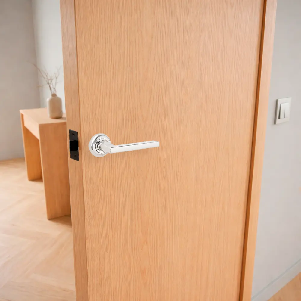 Дверная ручка на розетке Armex H-14050-P без запирания цвет никель STLM-2146949 - Вид №5