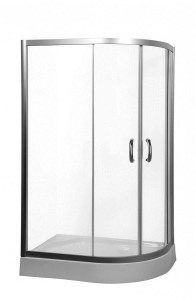 W54T-302L120W64 Twin Slide 120. Поддон для душ.уголка левосторонний 120x80 белый акрил AM.PM Orange