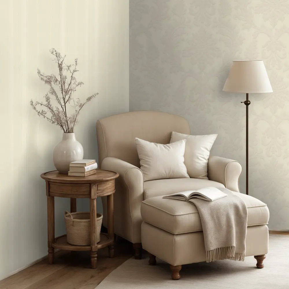 Обои флизелиновые Monte Solaro Pearl бежевые 1.06 м MS9311-01 89452731 STLM-2063149 - Вид №5