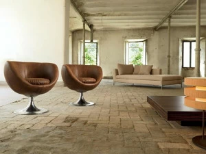 Domingo Salotti Вращающееся кресло с обивкой Zerottantuno