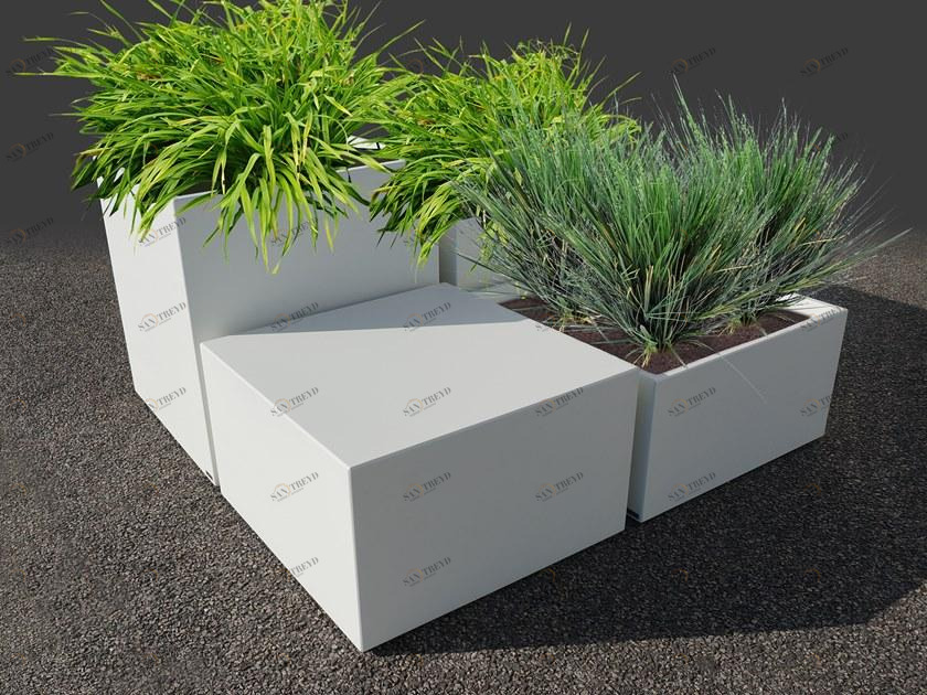 IMAGE'IN Кашпо для общественных мест на заказ из фибробетона sun-id-1479653