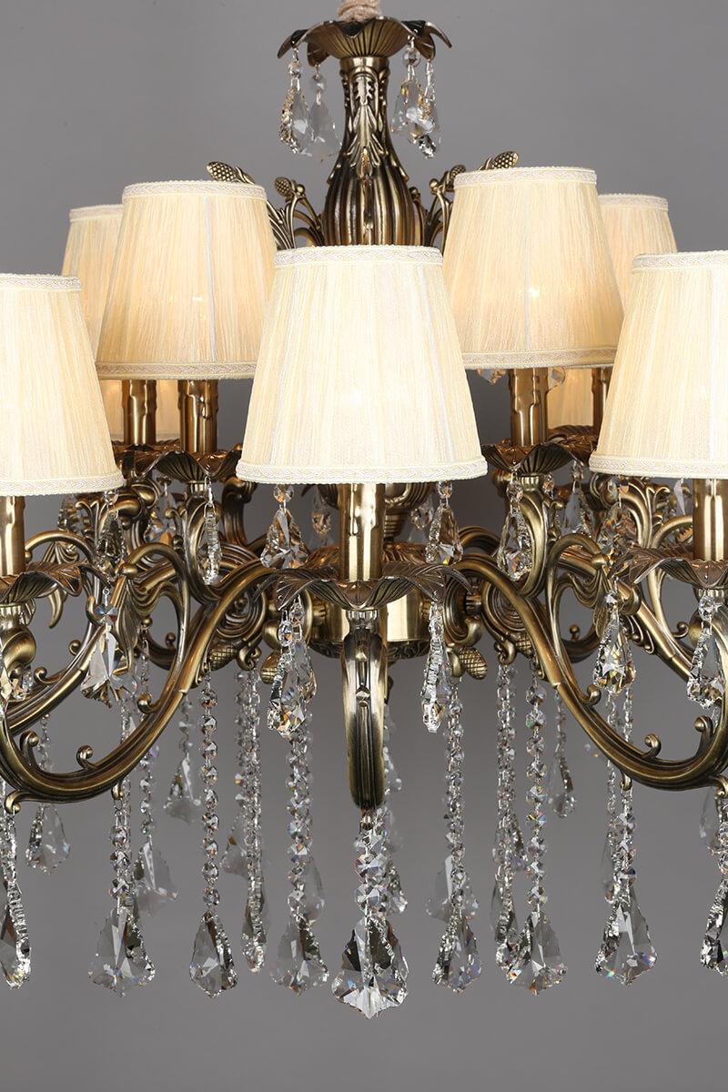 Подвесная люстра Omnilux Catanzaro OML-30813-15 бежевая OMNILUX ДИЗАЙНЕРСКИЕ, CATANZARO BRONZE 188401 Бежевый  - Вид №2