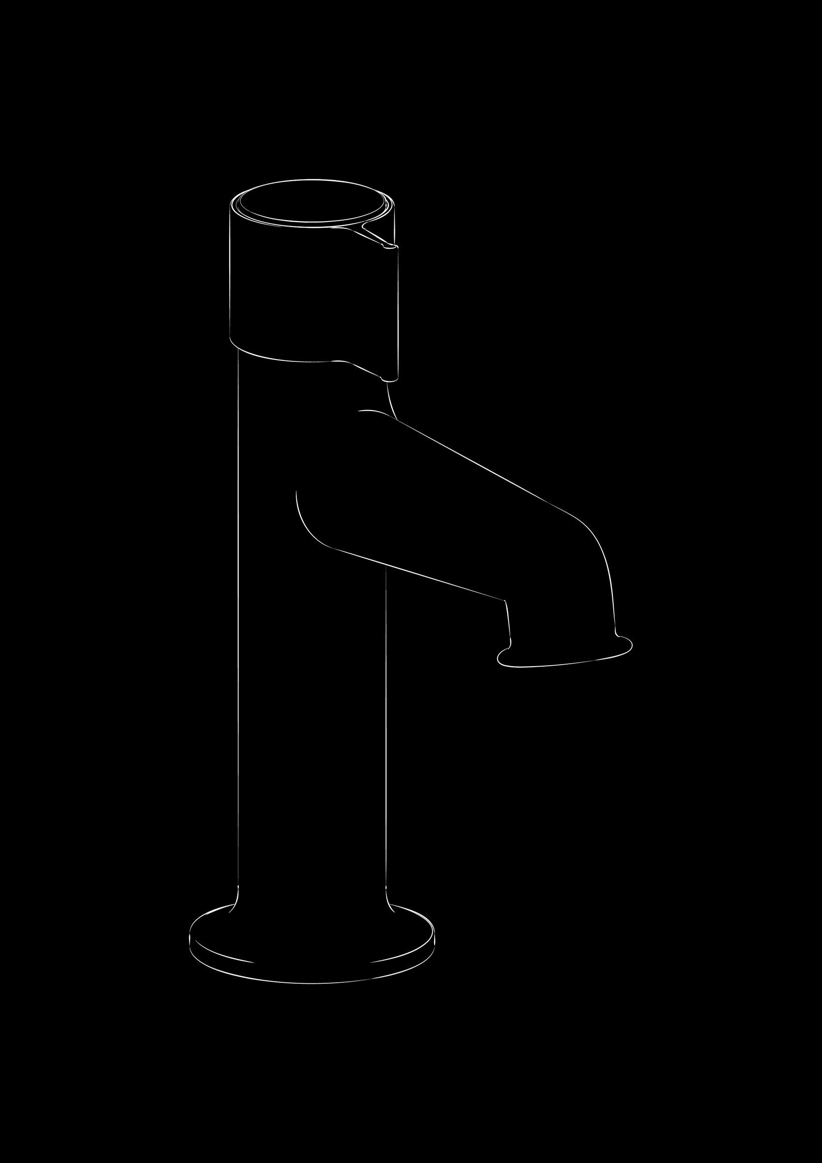 Смеситель для раковины с одним отверстием Fantini Rubinetti Flora ARCH-00074120 - Вид №2