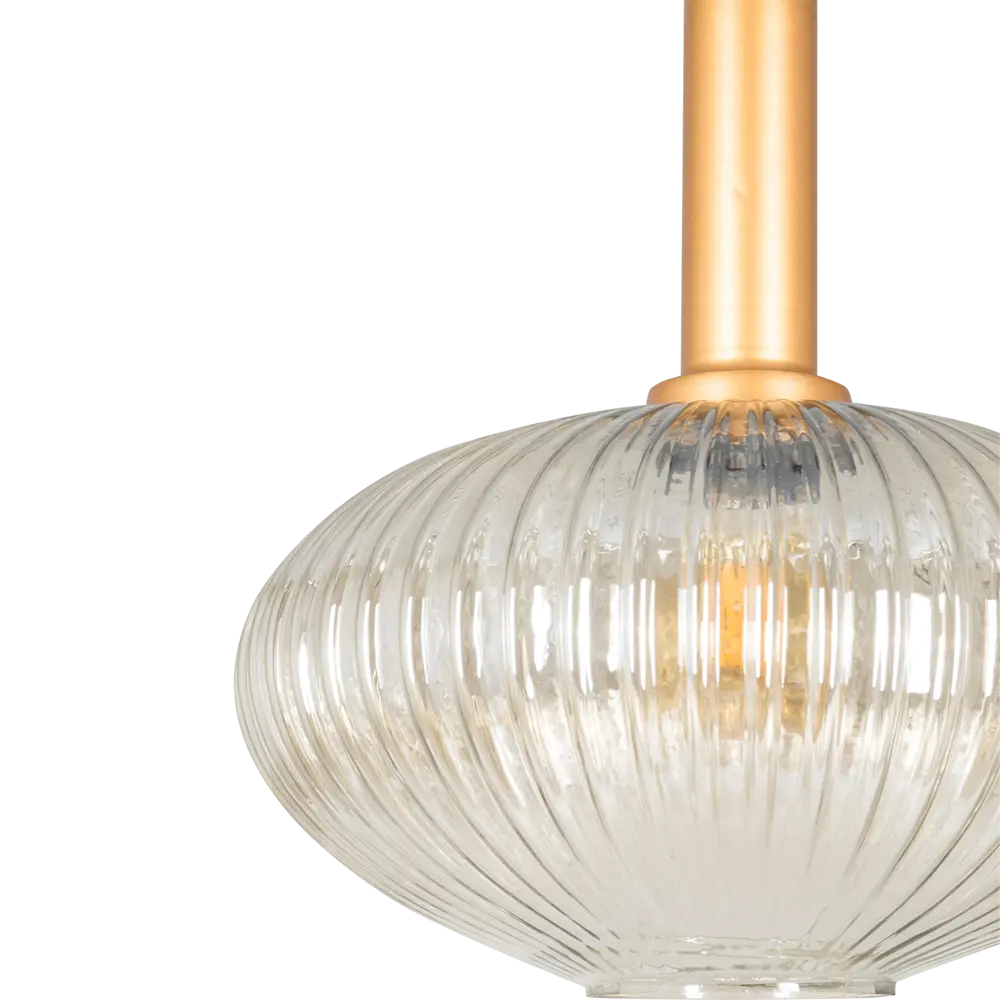 Подвесной светильник Toplight Pamella, 1 лампа, 8 м², цвет светлый дымчатый/золото 82672374 STLM-2014751  - Вид №5