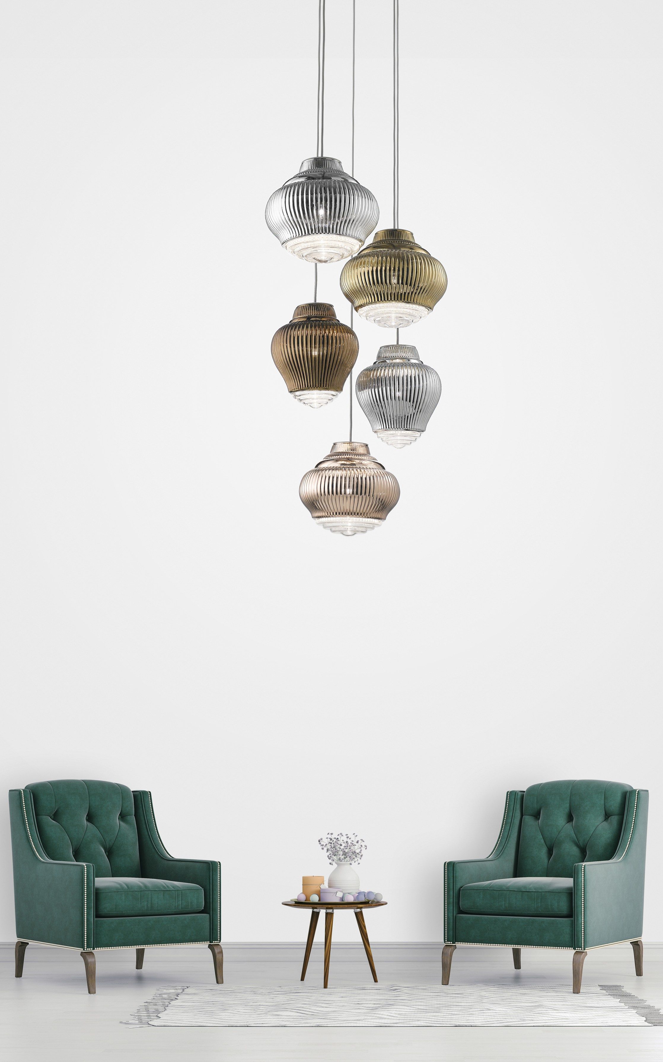 Подвесной светильник ручной работы из дутого стекла Zafferano Бонни и Клайд ARCH-00053755 - Вид №4