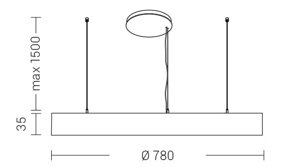 Алюминиевый светодиодный подвесной светильник Rossini Illuminazione Mo'n ARCH-00036864 - Вид №7