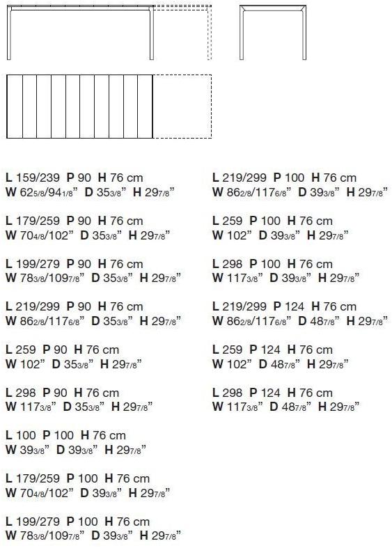 Kristalia Выдвижной прямоугольный садовый стол из dekton® sun-id-1369010 - Вид №8