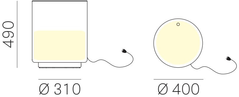 Pedrali Светящийся садовый стол из полиэтилена Wow sun-id-1462291 - Вид №2