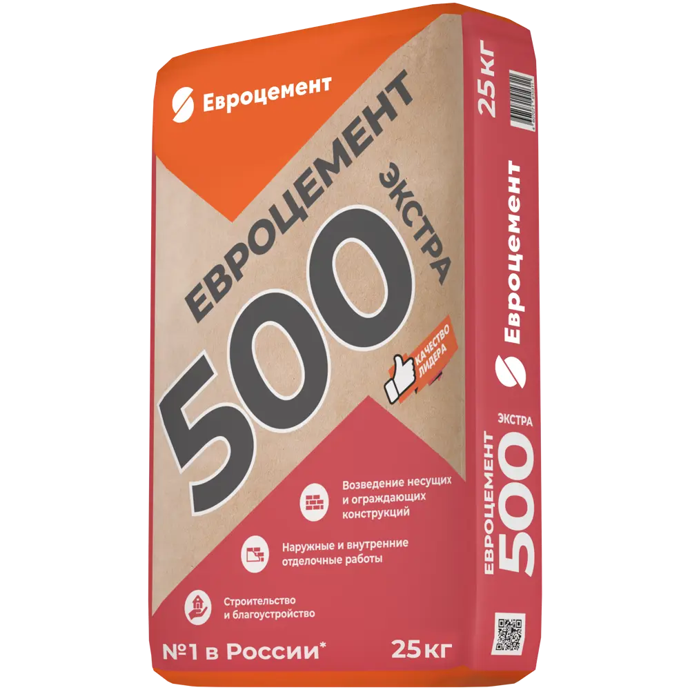 Цемент Евроцемент M500 ЦЕМ II А-Ш 42.5 Н 25 кг 82309049 STLM-2061698 