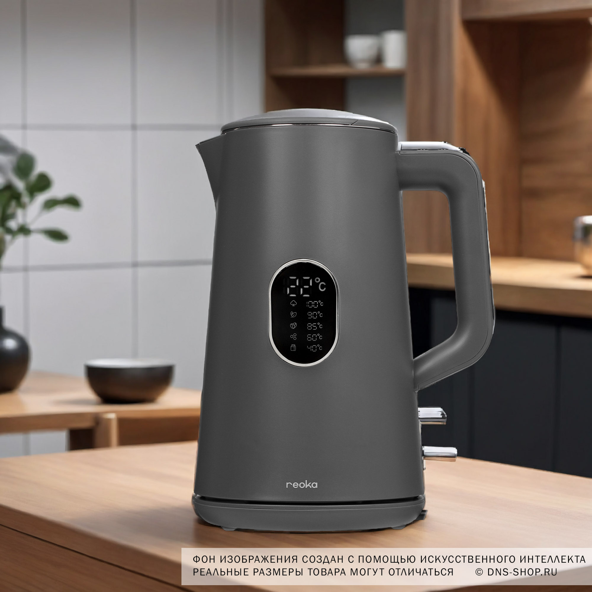 9973902 Электрочайник Reoka RKEK-01TSG серый STDN-0112724 - Вид №9