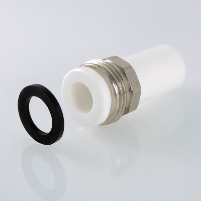 VTp.721.0.03207 Фитинг полипропиленовый – патрубок под накидную гайку Valtec 32 мм x 1 1/4"  - Вид №3