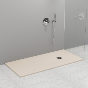 704365 Душевой поддон из минерального литья КРЕМОВЫЙ МАТОВЫЙ в комплекте с сифоном, Kerasan DOCCIA Италия