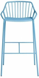 CaStil Табурет металлический со спинкой и подставкой для ног Ada Ada sg