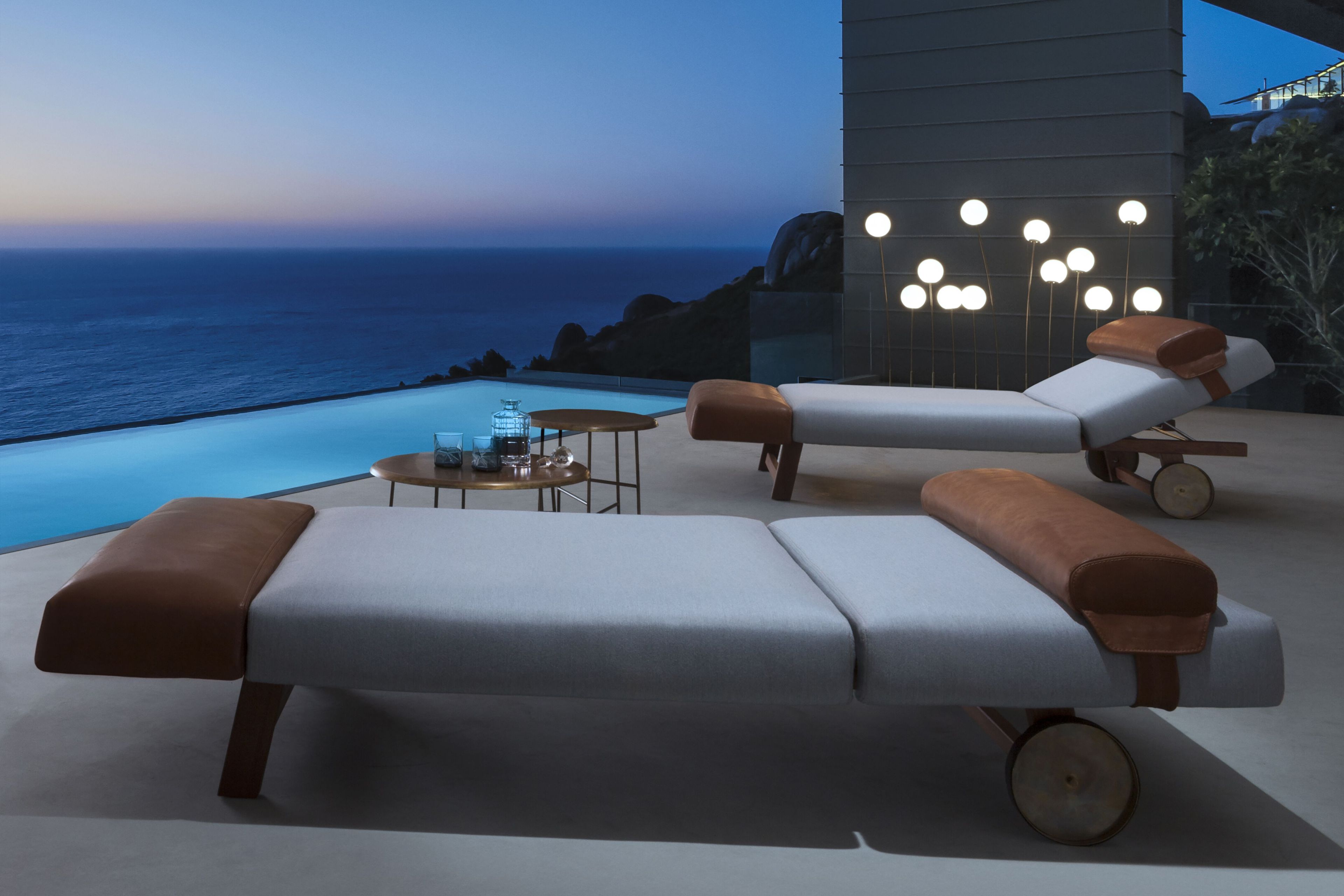 Садовая кровать с откидной спинкой из ткани Exteta 10th ARCH-00084614 - Вид №4