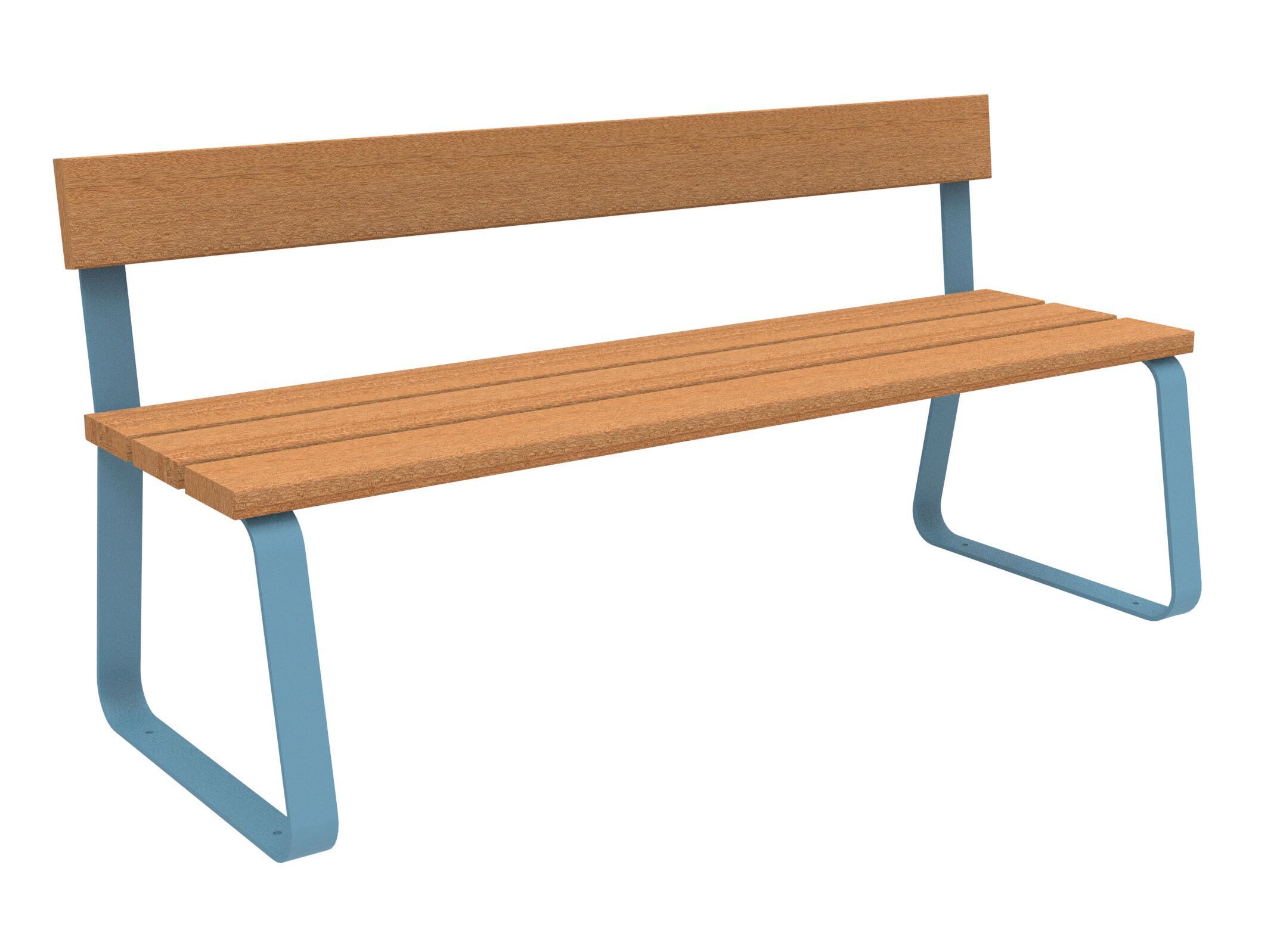 Скамья из окуме со спинкой Lazzari Sunny ARCH-00105754