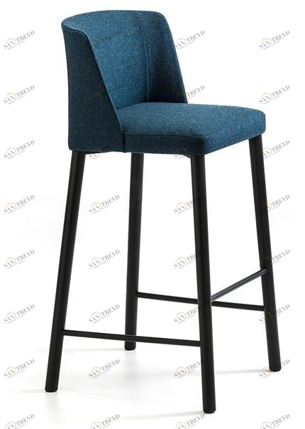 arrmet Высокий табурет из ткани со спинкой Virginia 1031