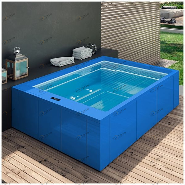 Бассейн Gruppo Treesse Muse Plus-V212I-G прямоугольный встроенный голубой PLUSV212IG