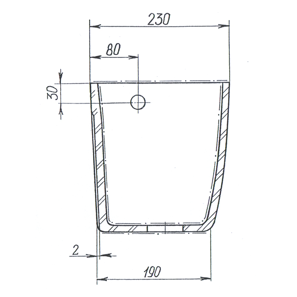 Бачок Комфорт боковая подводка Лобненский Стройфарфор (ЛЗСФ) 7127 - Вид №1