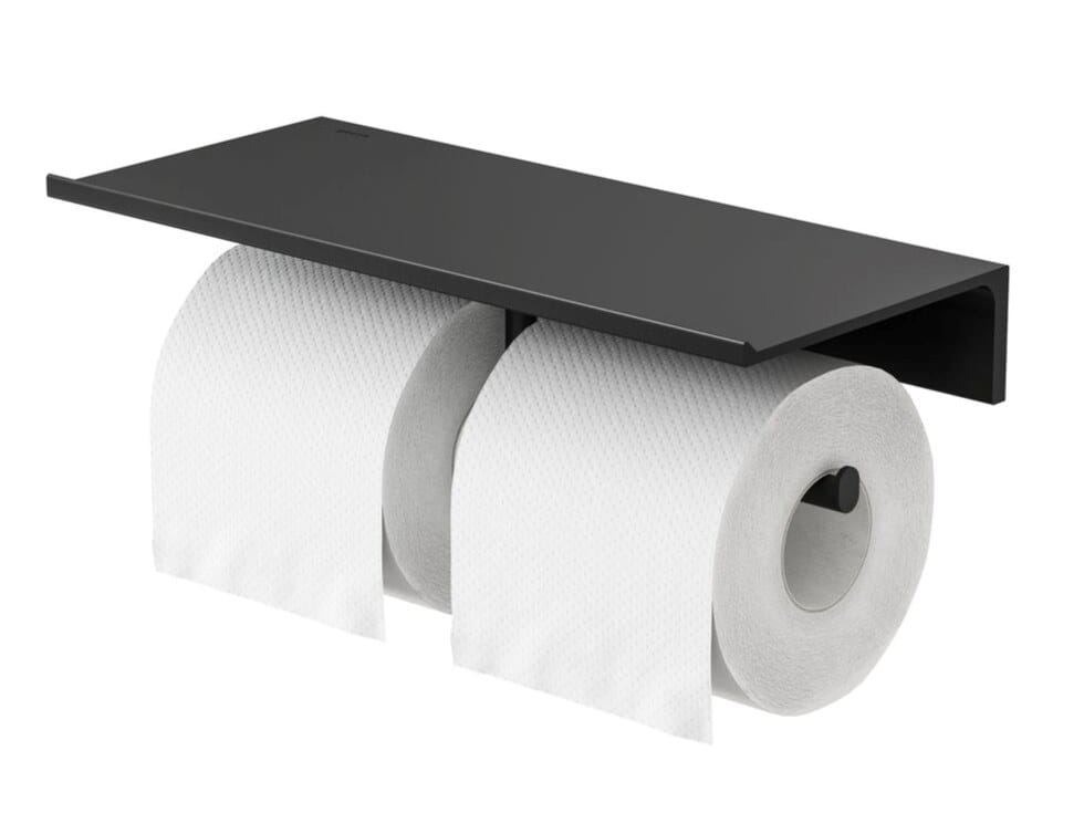 Металлический двойной держатель рулона с полкой Geesa Leev ARCH-00069143