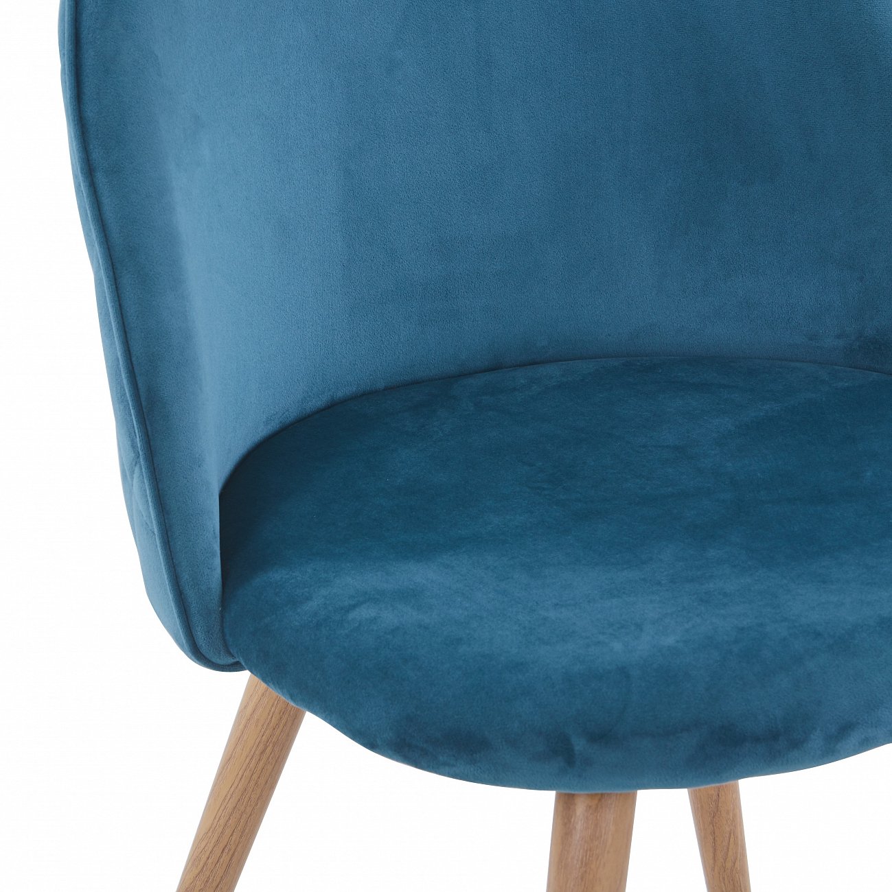 Стул с мягкой обивкой ярко-голубой с ромбами "Лион" STOOL GROUP ДИЗАЙНЕРСКИЕ 00-3881974 Голубой  - Вид №4