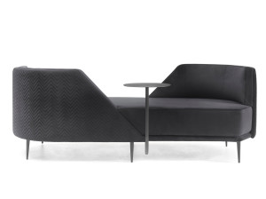 2-местный тканевый диван vis à vis