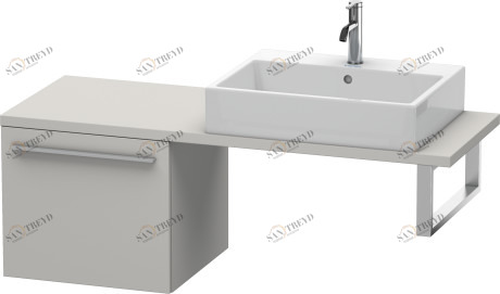 XL542200707 X-Large Шкафчик для компактной консоли Бетонно-серый матовый декор Duravit