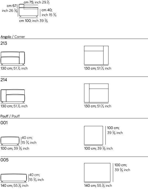 AMURA Модульный угловой диван Davis Am004.338+052+012 - Вид №6