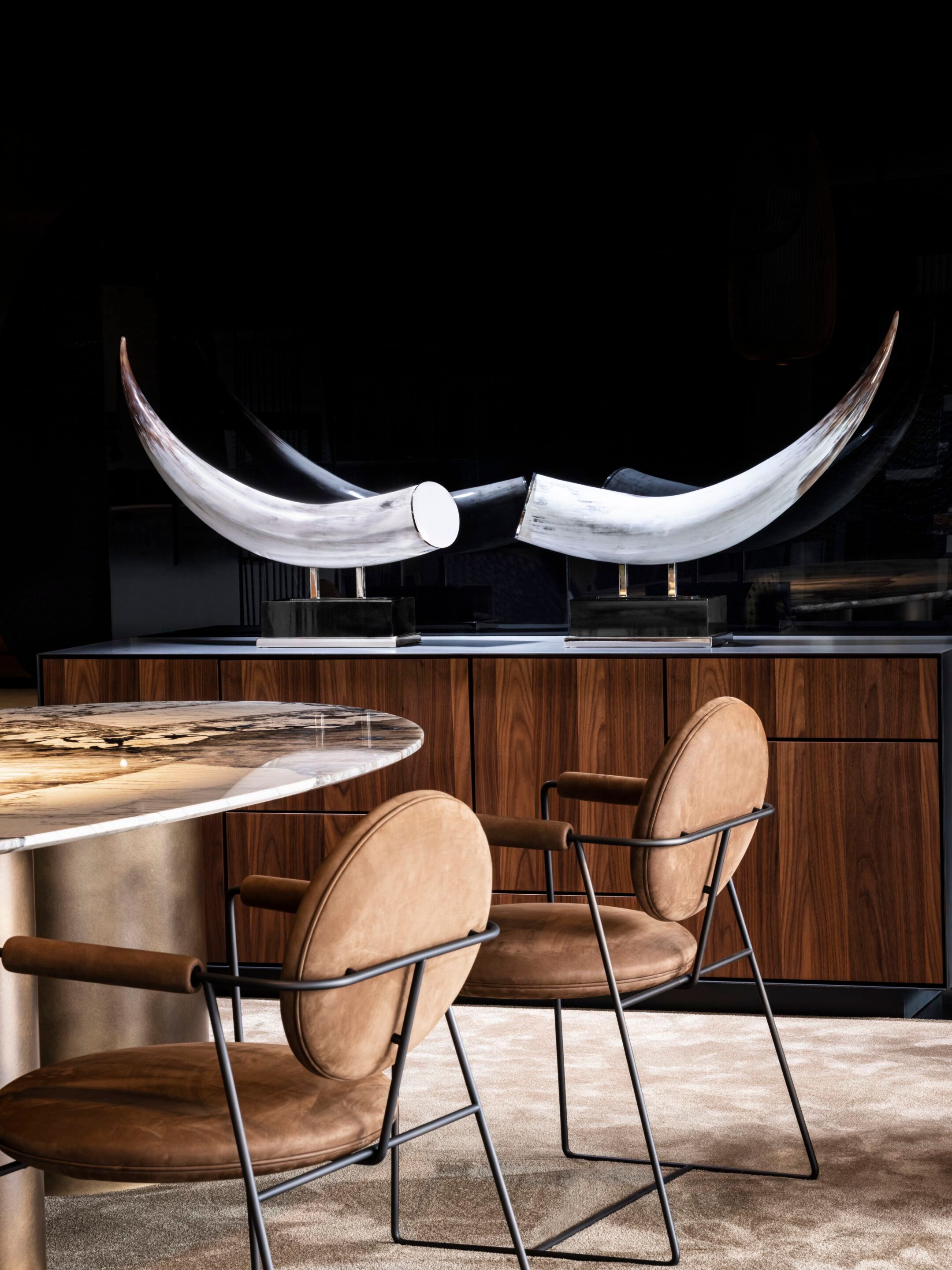 Скульптура из рога и латуни Zanchi 1952 ZHID07BNNK ARCH-00051080 - Вид №3