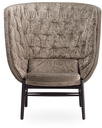 ROSSIN Мягкое кресло с высокой спинкой Cleo wood sun-id-1467714 - Вид №3