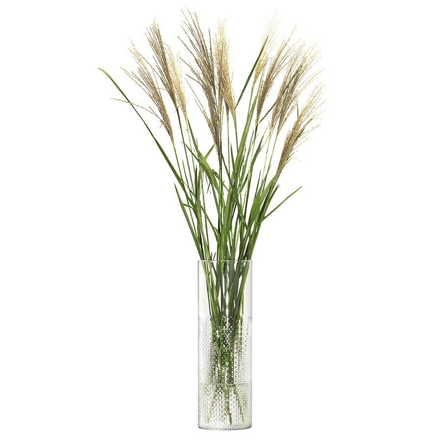 Ваза стеклянная прозрачная 40 см Wicker LSA INTERNATIONAL - 00-3894925 Прозрачный  - Вид №5