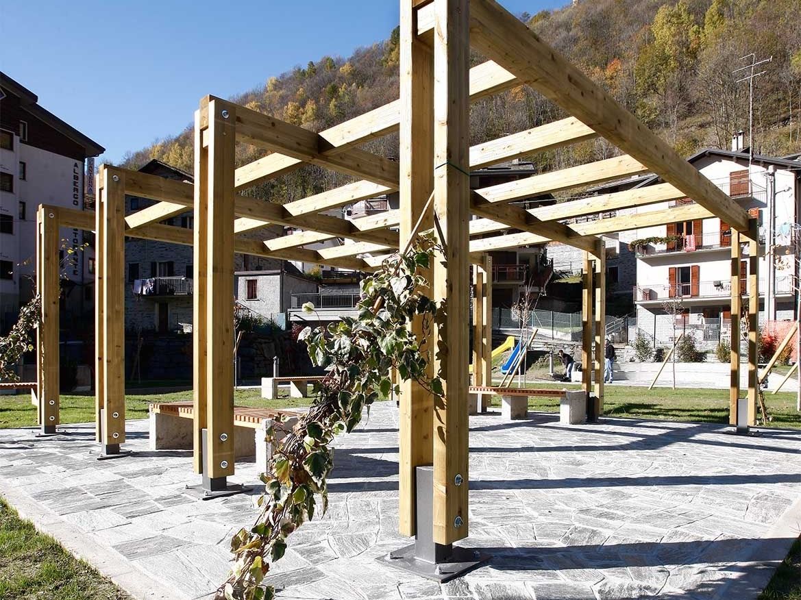 Деревянный навес / пергола INDUSTRIA LEGNAMI TIRANO ILT MONTANA Wood ARCH-00031633