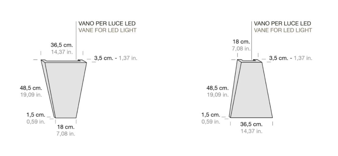 Обшивка из ореха canaletto со встроенным освещением и 3D-эффектом Modesign Brera ARCH-00018697 - Вид №8
