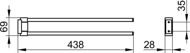 14918010000 Полотенцедержатель KEUCO Plan - Вид №3