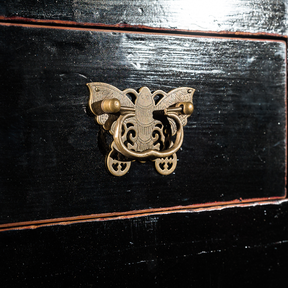 Консоль черная с ящиками и полками "Ти-чжо" ДОМАШНЯЯ ОБСТАНОВКА  017351 Черный Santreyd  - Вид №4