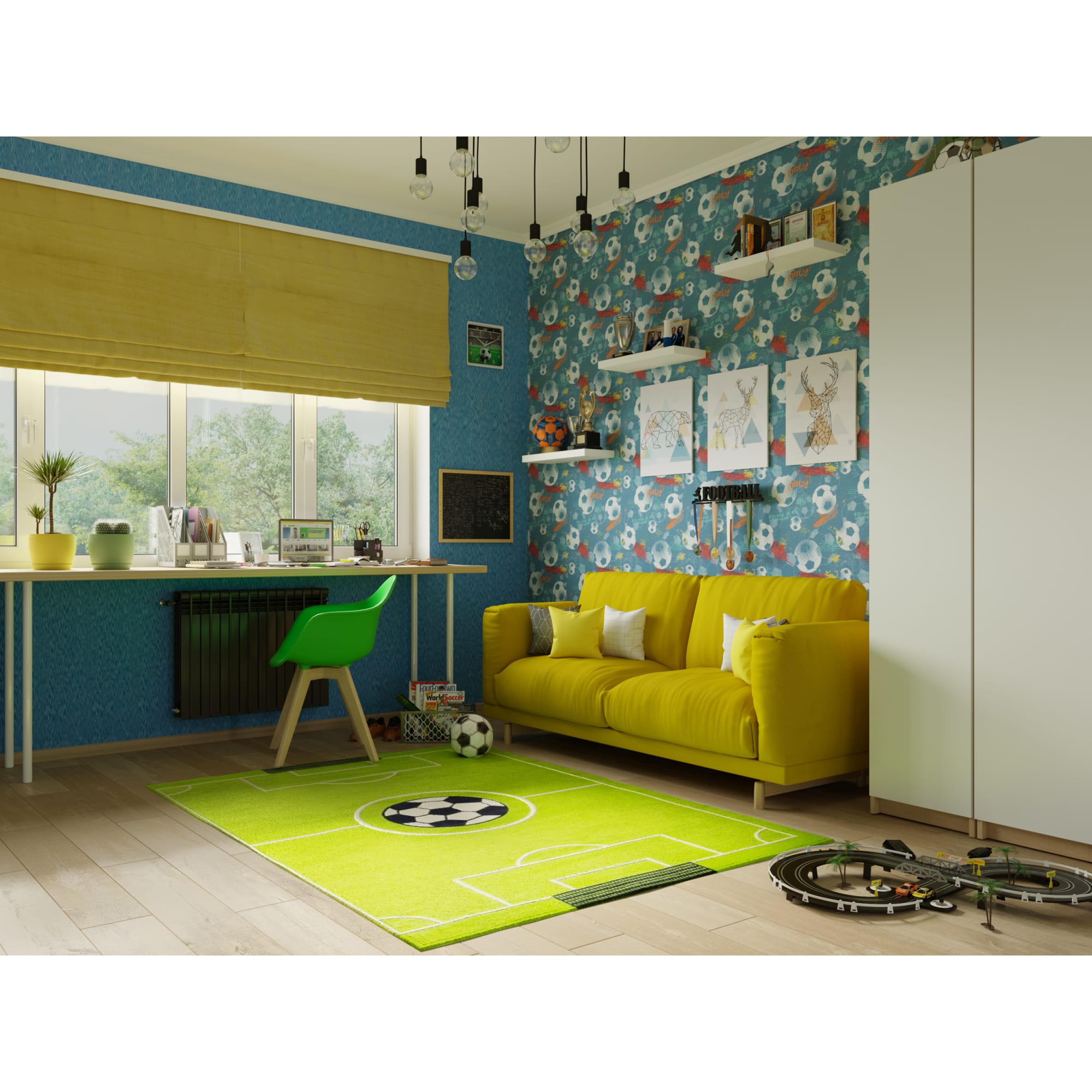 18875892 Горшок цветочный ø15 h13.5 см v1.5 л керамика зелёный Колор гейм Santreyd  - Вид №3