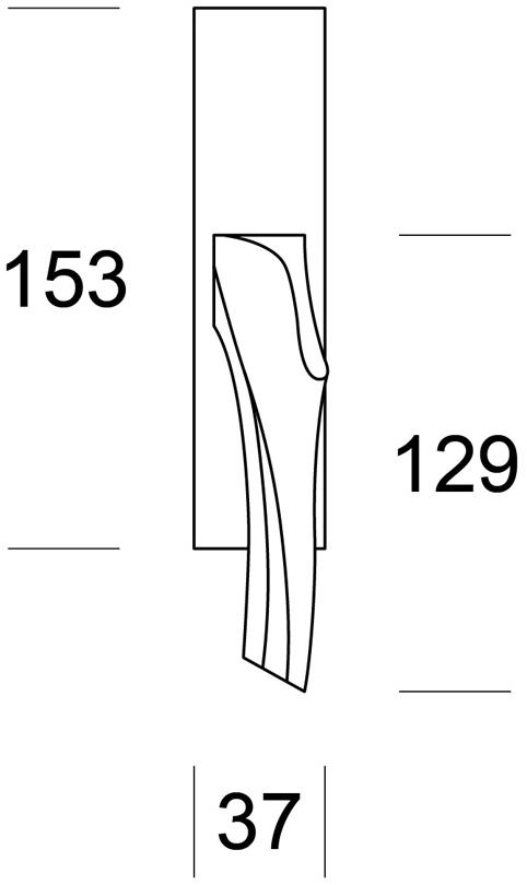 Ento Оконная ручка dk из металла Anatomica sq 6108 - Вид №2
