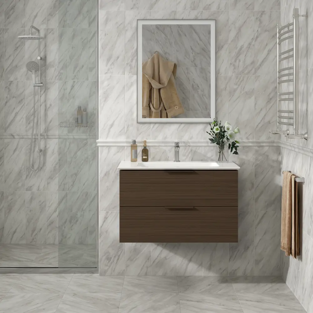 Глазурованный керамогранит Kerama Marazzi Кремона SG171800N 40.2x40.2 см 1.62 м² матовый цвет белый 84407409 STLM-2153134 - Вид №3