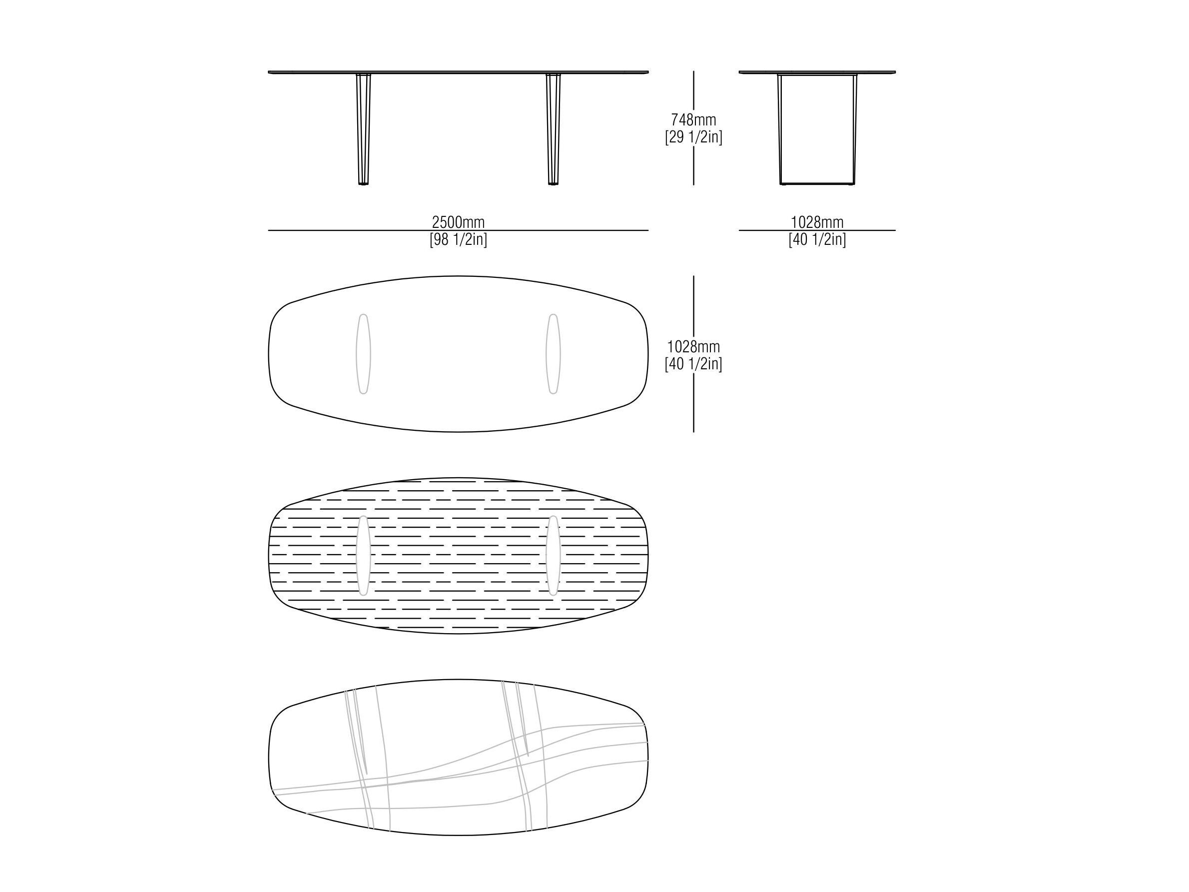 Прямоугольный мраморный стол MisuraEmme ALA ARCH-00019159 - Вид №3