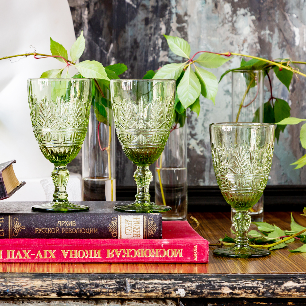 21091718 Комплект бокалов «Хлоя» (6 штук, зеленый опал) Object Desire Светский прием  - Вид №9