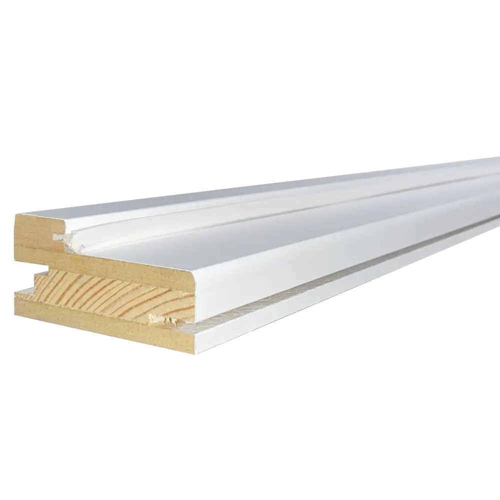 Коробочный брус Твинвуд 2370x74x34 с уплотнителем эмаль цвет белый BELWOODDOORS STLM-2143957