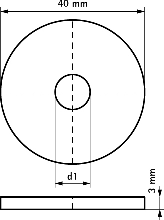 65381510 Монтажные профиля BIS Strut Шайбы (BUP1000) для создания конструкций из профиля Strut WALRAVEN  - Вид №1