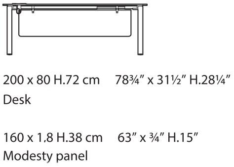 Bralco Прямоугольный стол с системой управления кабелями Take off evolution sun-id-1470217 - Вид №2