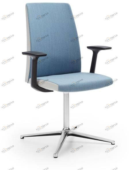 profim Стул с обивкой из ткани с 4 спицами и подлокотниками Motto sun-id-1428084