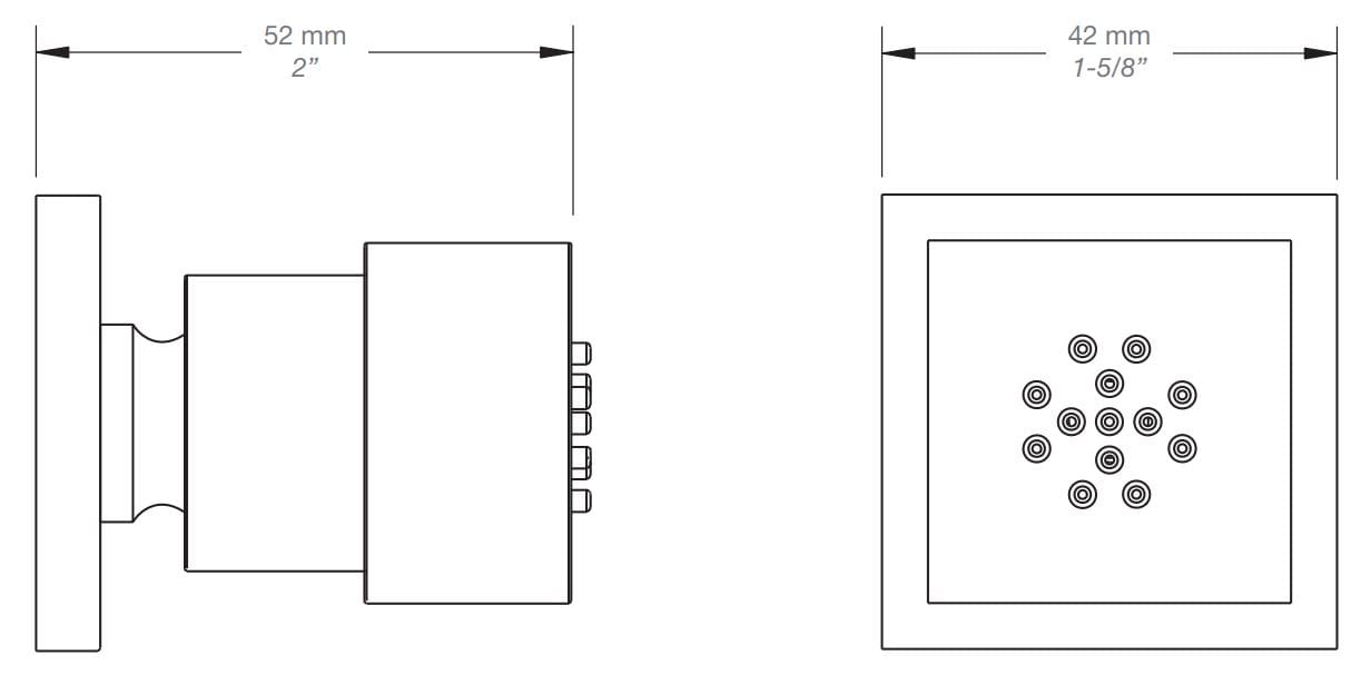 Боковая насадка для душа BARIL BOD-5004-02 ARCH-00117785 - Вид №2