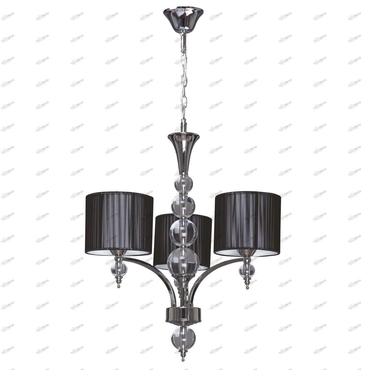 Дизайнерская подвесная люстра Spot Light Lyon 5070304 черная SPOT LIGHT ДИЗАЙНЕРСКИЕ 108267 Черный 