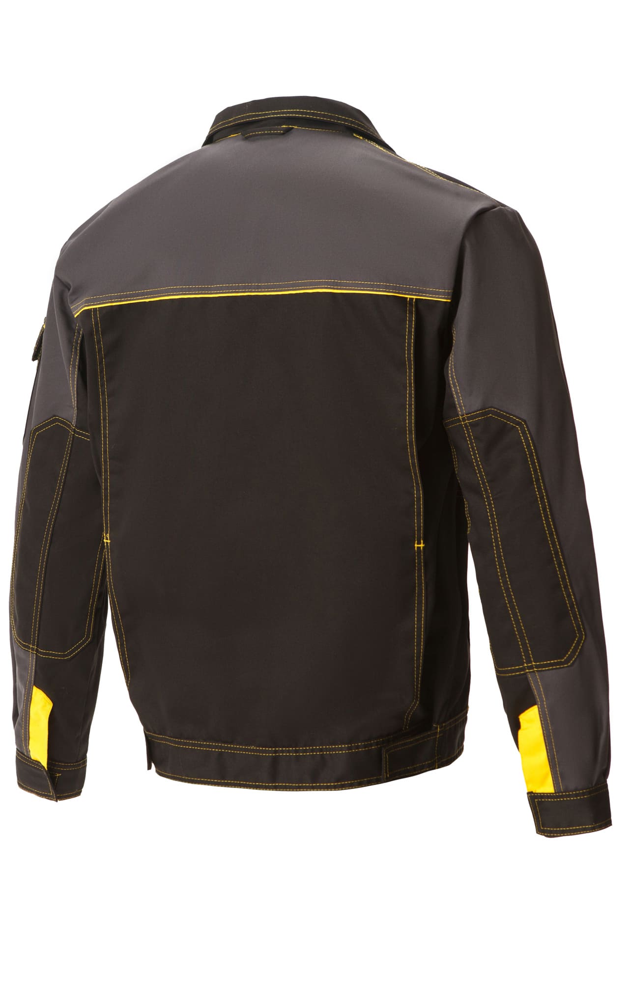 4956830 Костюм "Профессионал-2" черный-графит-желтый GENESIS  Летняя спецодежда  размер 52-54/182-188  - Вид №2